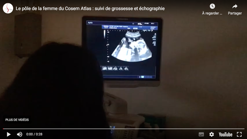 Le pôle de la femme du Cosem Atlas : suivi de grossesse et échographie Cosem - Centres médicaux France